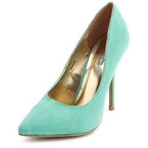 Mint / sea foam heels